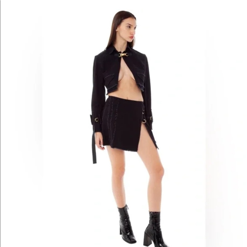 Areyouami - black cropped jacket